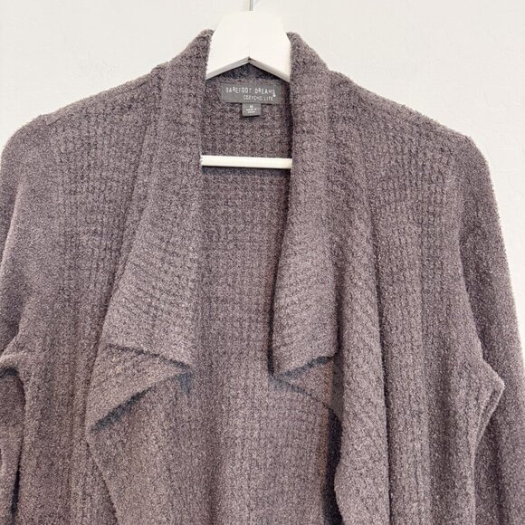 Barefoot Dreams Coastal Cardigan Cozy Open Front Knit Sweater Top Casual Medium - Picture 4 of 8